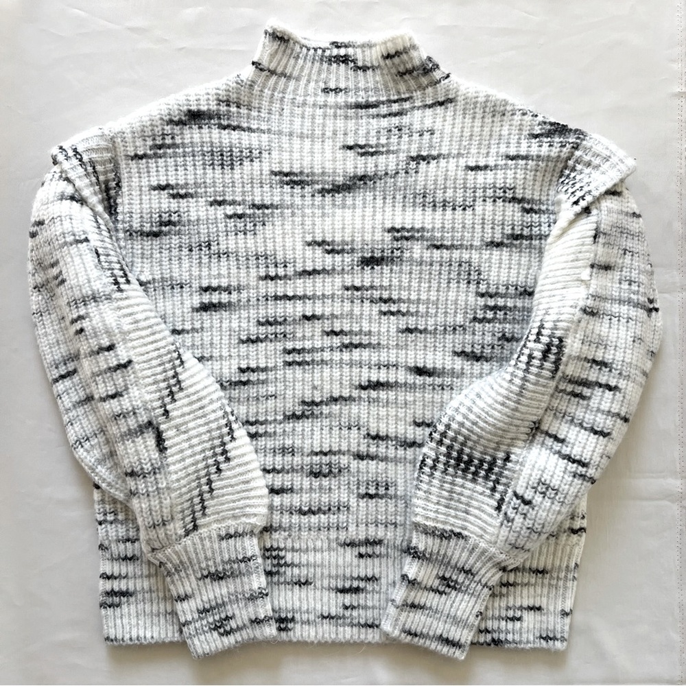 Varley Belgrave Knit Sweater Egret/Charcoal S